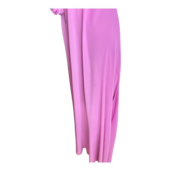 Dessey Collection Strapless Empire Waist Cutout Lux Chiffon Maxi Dress Pink 8R - Picture 7 of 14